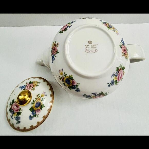 ❤️SOLD❤️Vintage Teapot Royal Albert Fine China Classic Collection “Lady Carlyle” - Picture 6 of 11